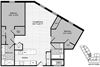 D4 Floor Plan D4 Floor Plan at Gatehouse 75, Charlestown, 02129