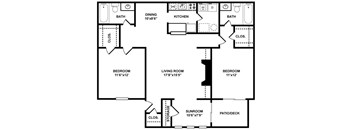 The Davenport Floor Plan at The Berkshires at Vinings, Smyrna, Georgia