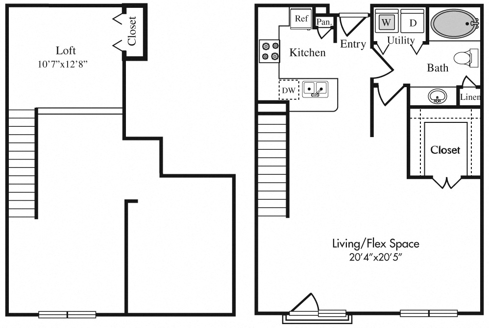 A4L Floor Plan at The Plaza Museum District, Houston