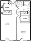 A2 Floor Plan A2 Floor Plan at The Plaza Museum District, Houston