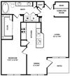 A3 Floor Plan A3 Floor Plan at The Plaza Museum District, Texas