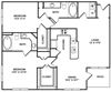 D2 Floor Plan D2 Floor Plan at The Plaza Museum District, Houston, TX