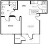 A1 Floor Plan A1 Floor Plan at Stoneleigh on Spring Creek, Garland, TX, 75044