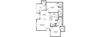 D1 Floor Plan at Stoneleigh on Spring Creek, Texas, 75044