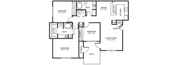 H2 Floor Plan at Stoneleigh on Spring Creek, Garland, TX