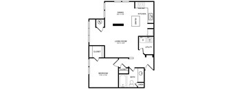 A4S Floor Plan at Highlands Hill Country, Texas, 78745