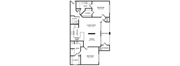 D2 Floor Plan at Highlands Hill Country, Austin, Texas