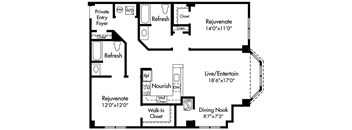 D4 ADA Floor Plan at HighPoint, Quincy, MA, 02169