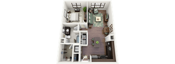 Addington Floor Plan at Berkshire Ninth Street, North Carolina
