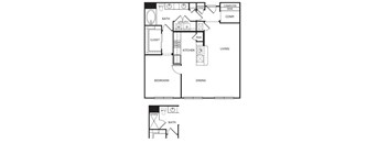 A4 Floor Plan at The Core, Houston, Texas