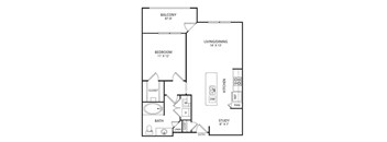 A2 Floor Plan at The Pradera, Richardson, 75080