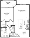 A3 Floor Plan A3 Floor Plan at The Pradera, Richardson, Texas