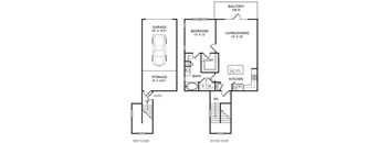 A5 Floor Plan at The Pradera, Richardson