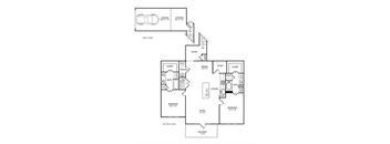 E4 Floor Plan at The Pradera, Richardson, 75080