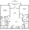 D1 Floor Plan D1 Floor Plan at The Pradera, Richardson, Texas
