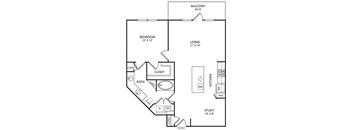 A8 Floor Plan at The Pradera, Richardson, 75080