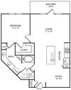 A8 Floor Plan A8 Floor Plan at The Pradera, Richardson, 75080