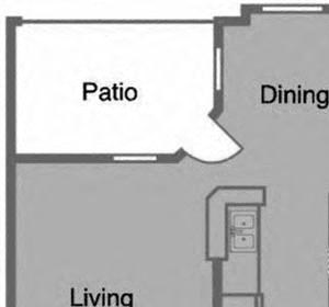 A3 Floor Plan A3 Floor Plan at Greenbriar Park, Houston, TX