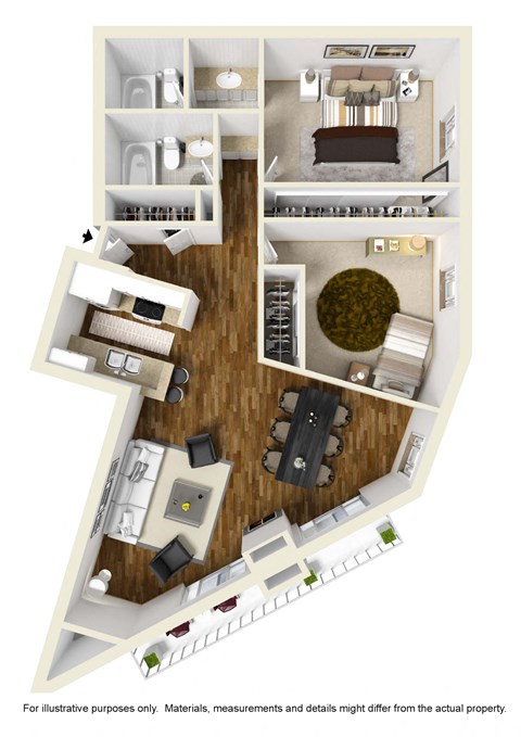 Model B at Midvale Apartments, California, 90024