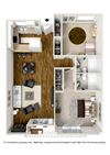 2 Bed 2 Bath Plan L