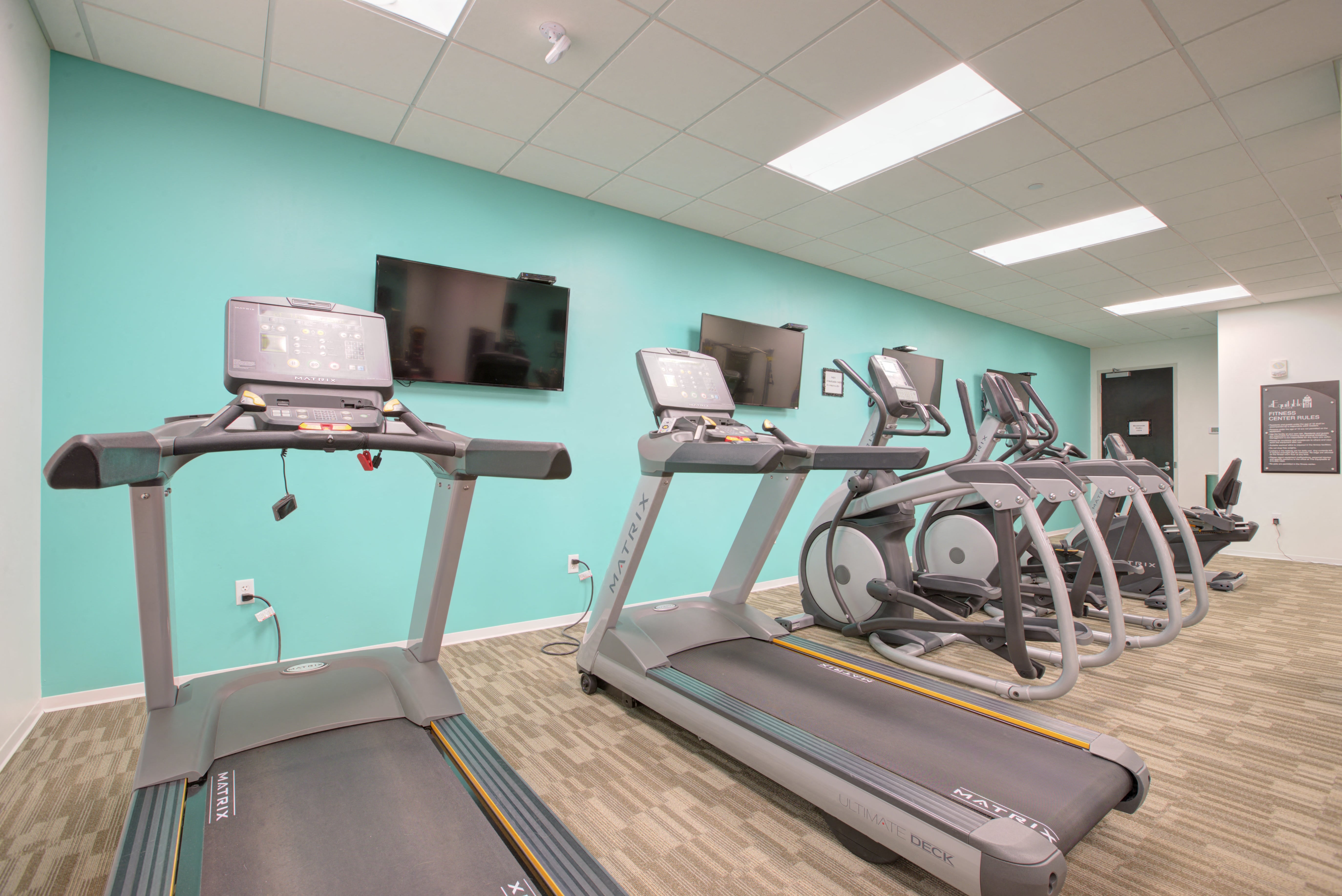 24 Hour Exclusive Fitness Room at The Equitable Building, Des Moines, Iowa