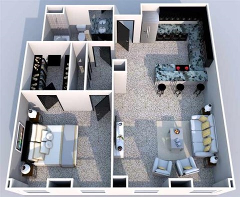 1 bed 1 bath at The Equitable Building, Des Moines, 50309