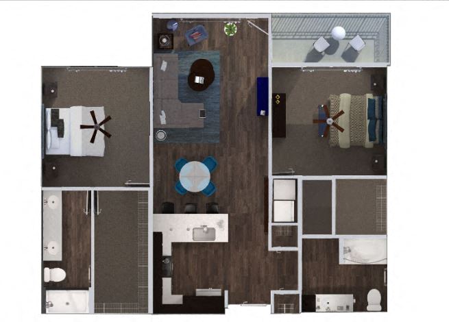 Estate Floor Plan at The Royale at CityPlace, Overland Park, 66210