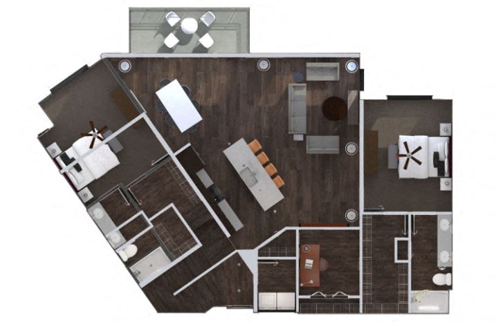 Grand Floor Plan at The Royale at CityPlace, Kansas