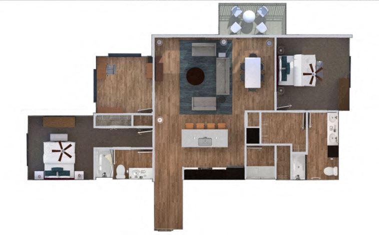 Monterrey Floor Plan at The Royale at CityPlace, Kansas, 66210