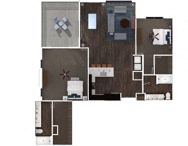 Regency Floor Plan at The Royale at CityPlace, Overland Park