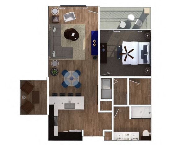 Tower Floor Plan at The Royale at CityPlace, Kansas, 66210