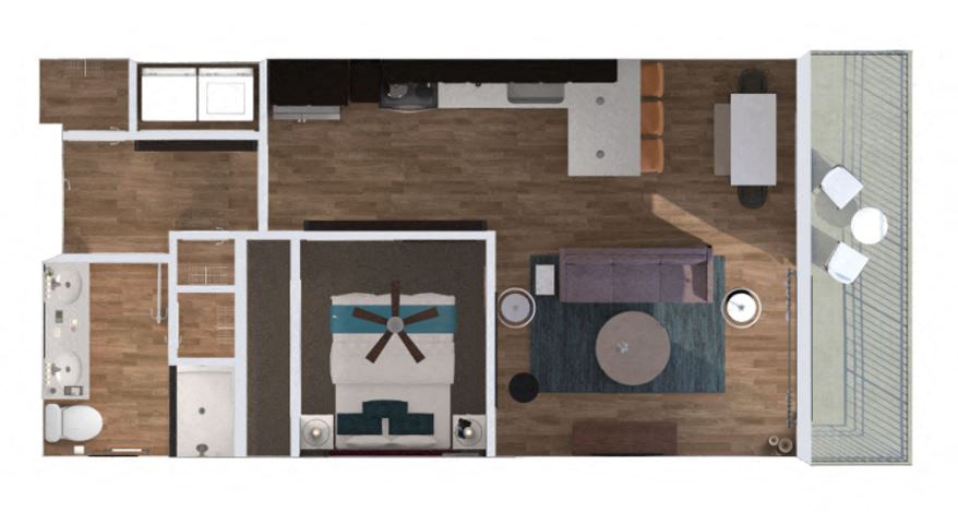 Villa Floor Plan at The Royale at CityPlace, Overland Park, 66210