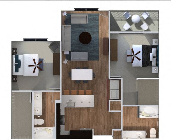 Windsor Floor Plan at The Royale at CityPlace, Overland Park, KS
