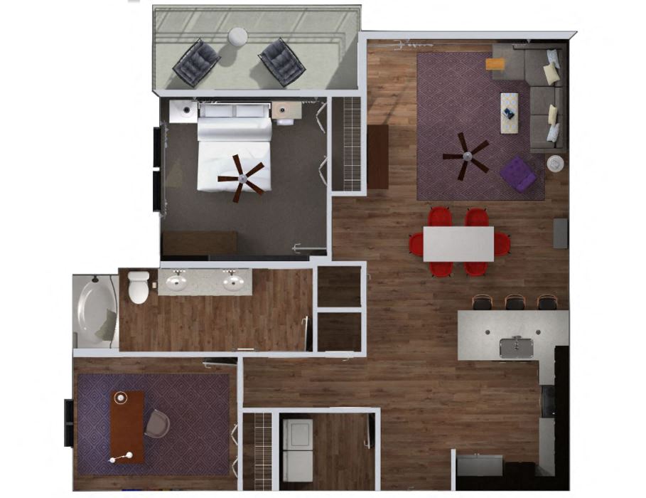 Tivoli  with Den Floor Plan at Waterside Residences on Quivira, Lenexa, KS