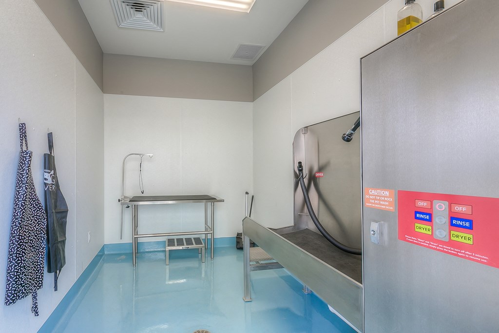 self serve dog washing station  at Waterside Residences on Quivira, Kansas, 66215