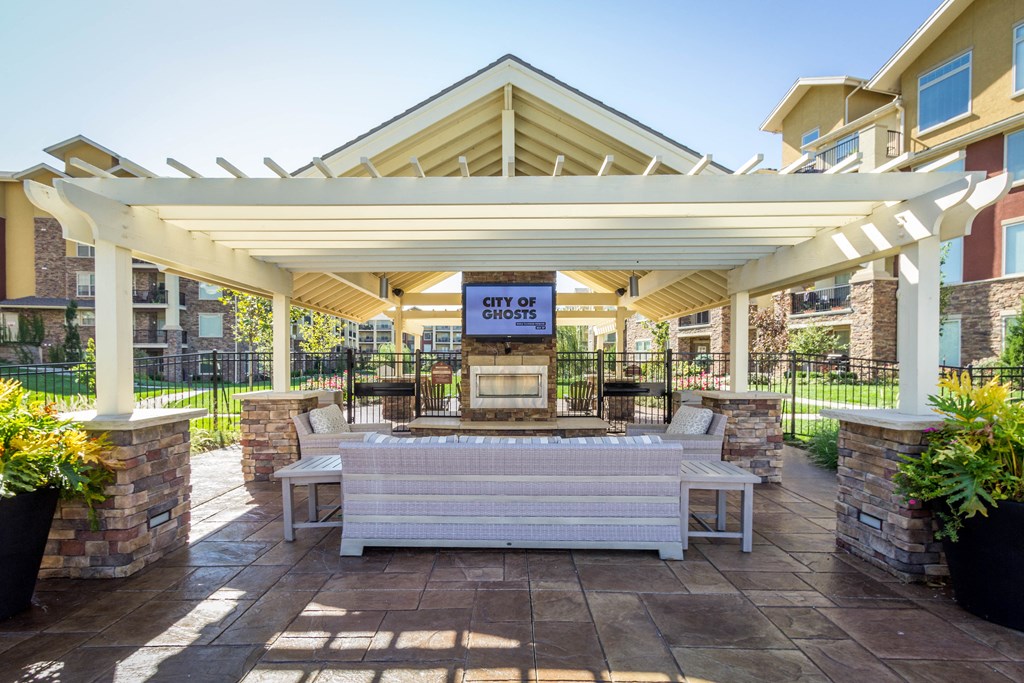 Outdoor Patio at WaterCrest at City Center, Kansas, 66219