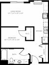 The Madison Studios junior 1 bedroom The Madison Studios 1 br apartment