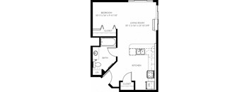 The Madison Studio Corner apartment 