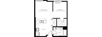 The Madison Studios Alcove 1 Bedroom