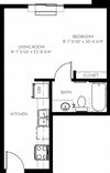 The Madison Studio Floor Plan The Madison Studio Rentals