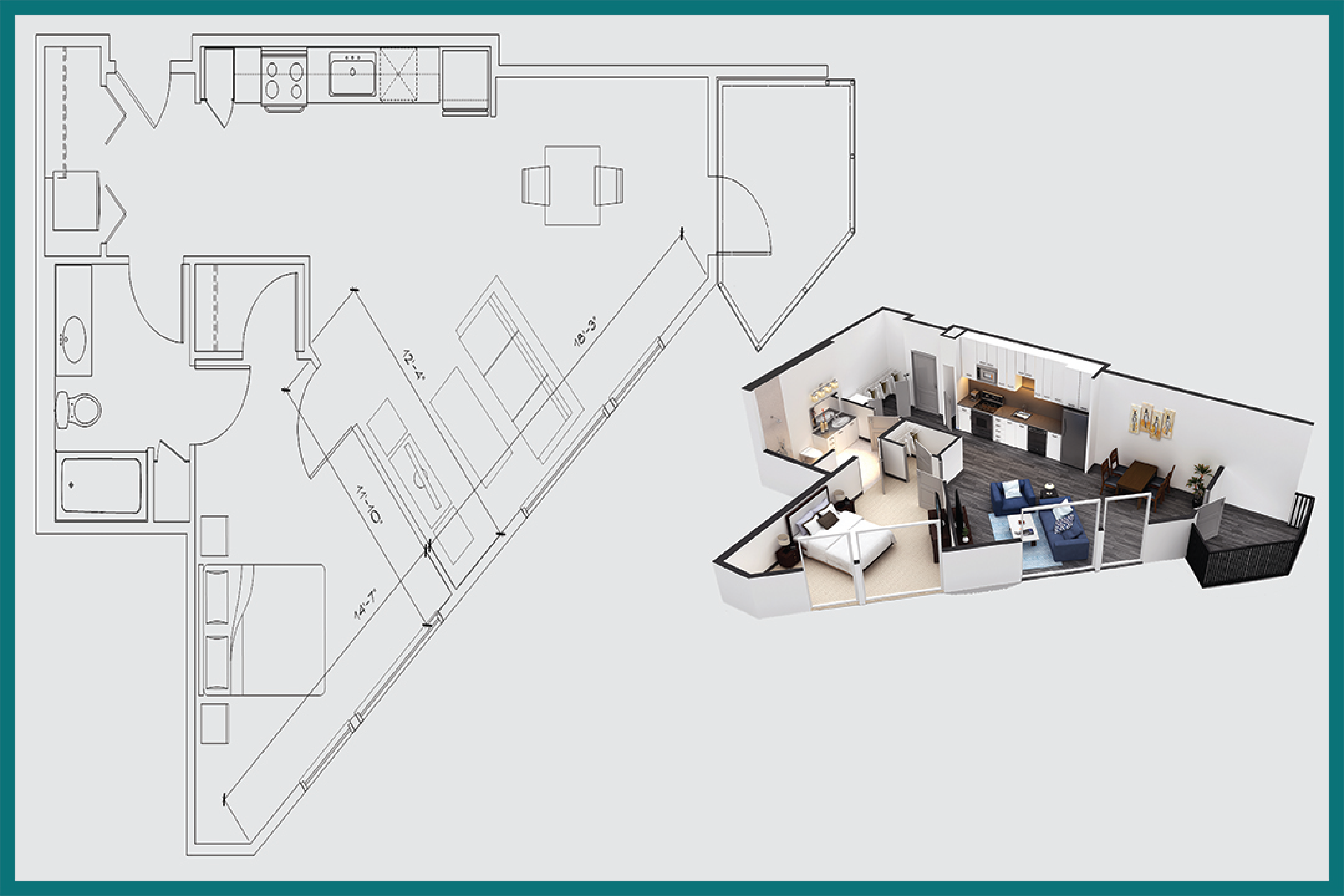 One Bedroom / One Bath / a6