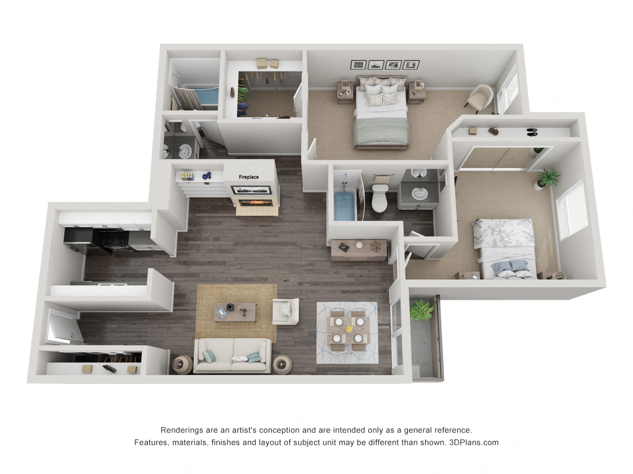 Two Bed Two Bath-Tower 2