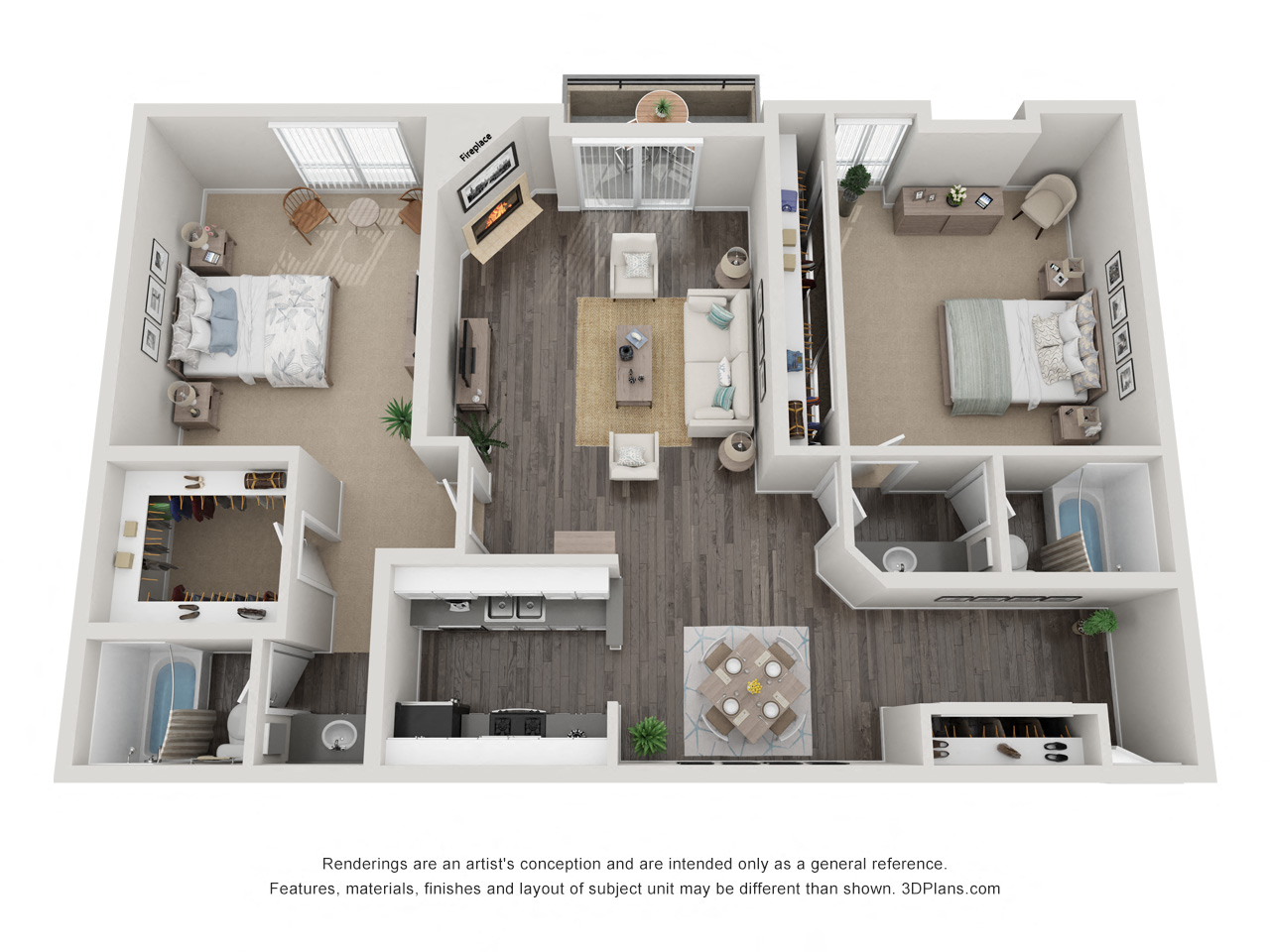 Two Bed Two Bath-Tower 1