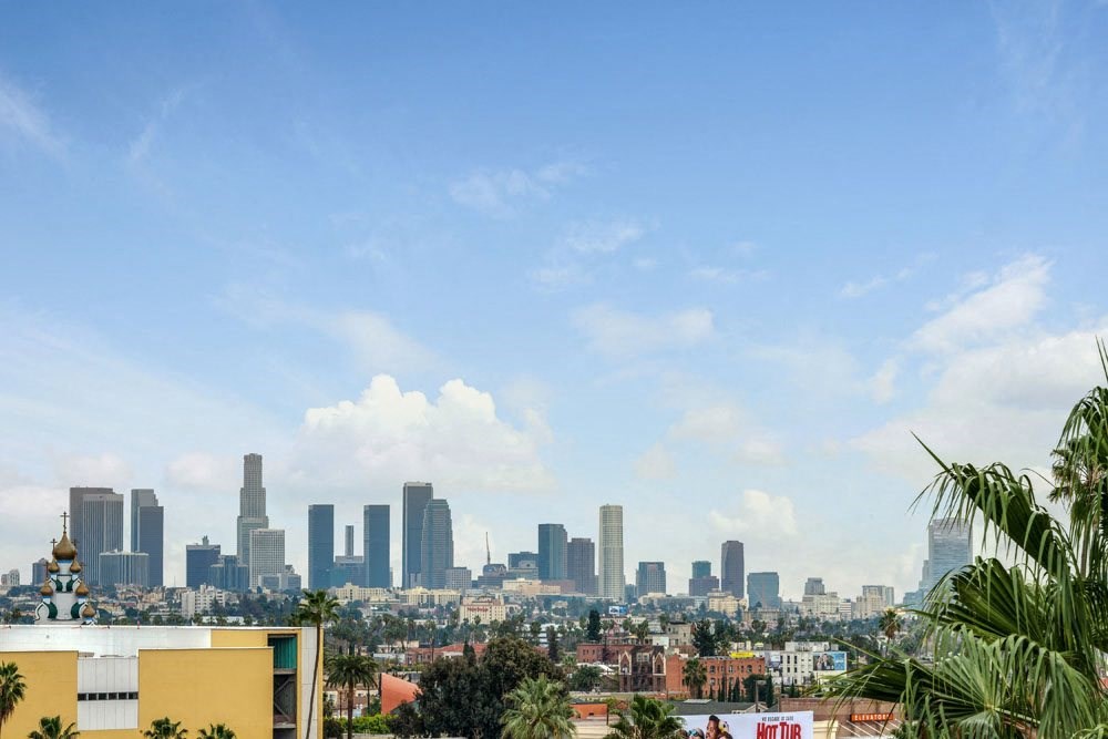 the skyline of the city