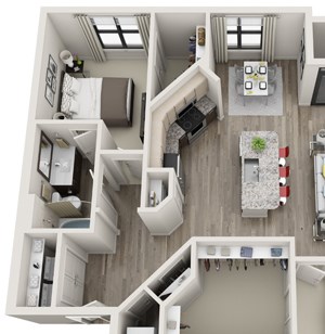 2 Bed - 2 Bath, 1396 sq ft, B3 floor plan