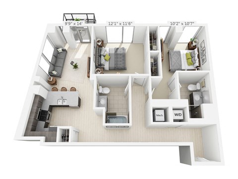 847 Chicago Ave. Studio-3 Beds Apartment for Rent - Photo Gallery 23