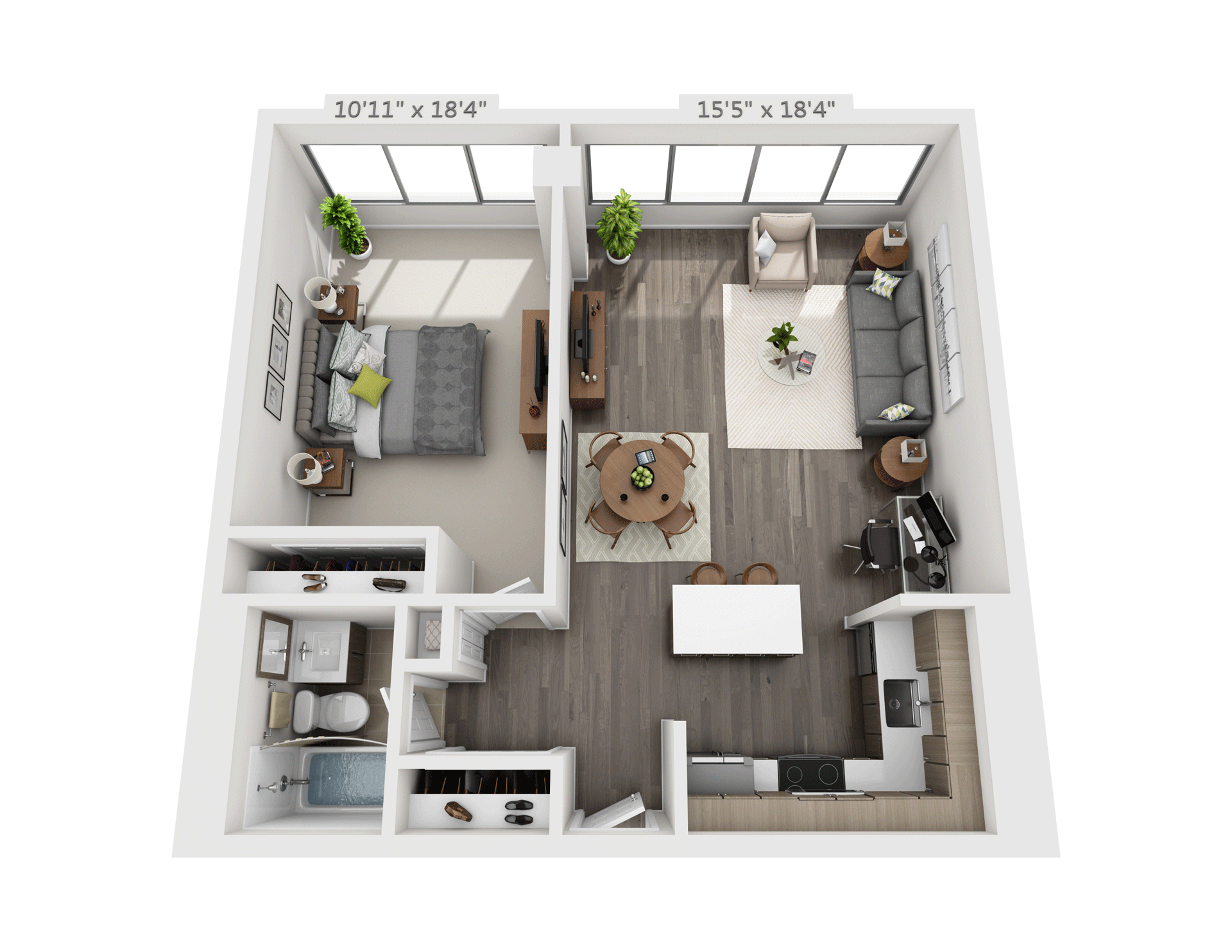 Jumbo 1 Bedroom Apartment