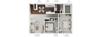2 Bedroom 1 Bathroom