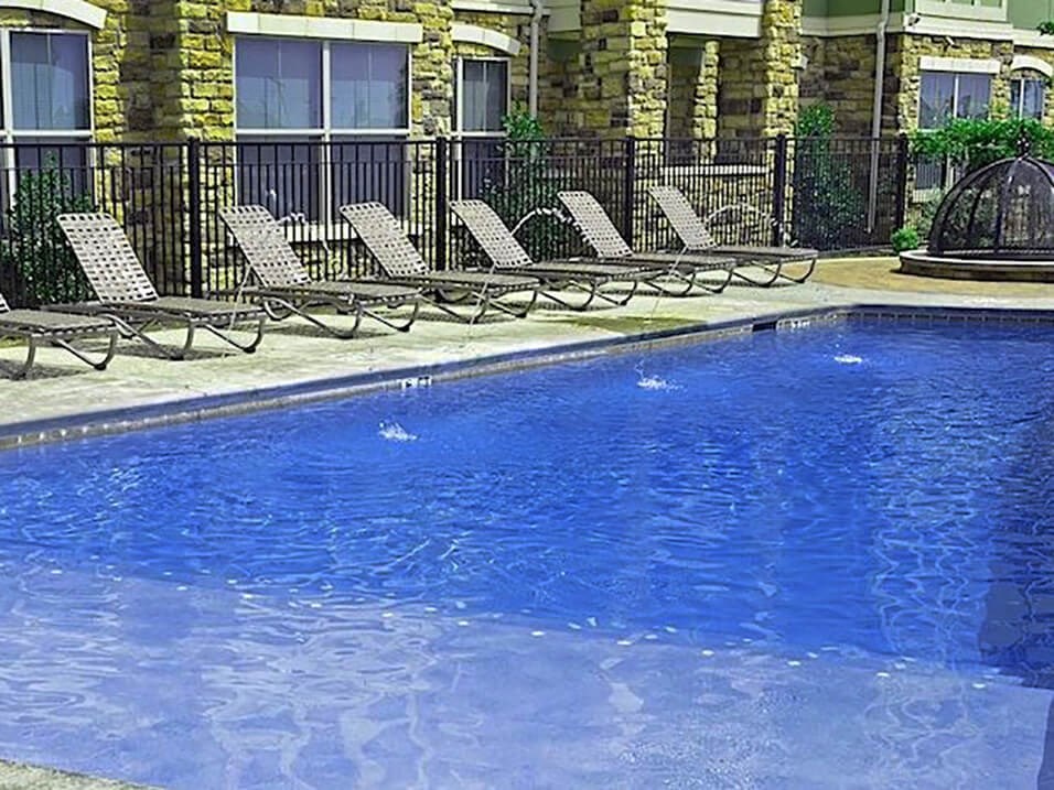 outdoor swimming pool at apartment 