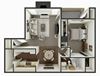 1 bedroom apartment floor plan